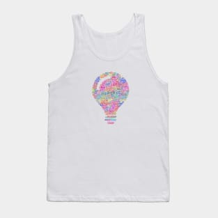 Light Bulb Idea Silhouette Shape Text Word Cloud Tank Top